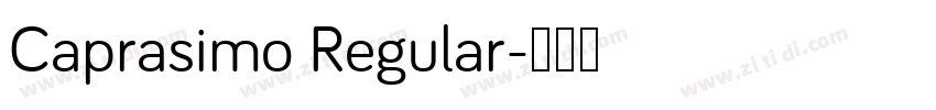 Caprasimo Regular字体转换